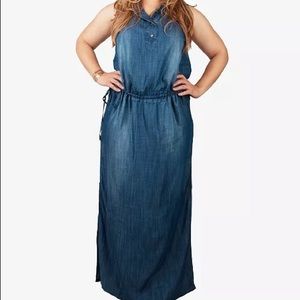 Standards & Practices Womens Plus Tencel Sleeveless Casual Dress size 3x